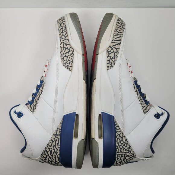Air Jordan 3 Retro OG 2016 Mens White True Blue Sneakers 854262-106 US Size 11.5 - Picture 5 of 8